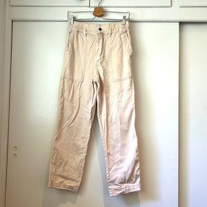 Cream color cargo pants